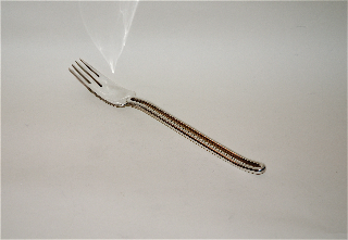 N. 2 forchette in argento per servire il pesce